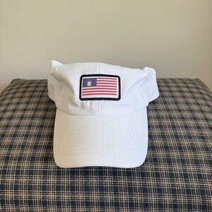 Imperial X210P American Flag Patch Performance Adjustable Hat Size OSFA White